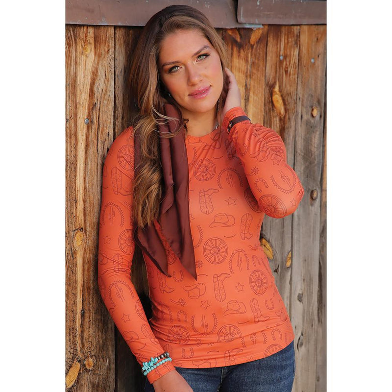 Women's Copper Print Shirt