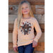 Girl's Peach Cow Tee