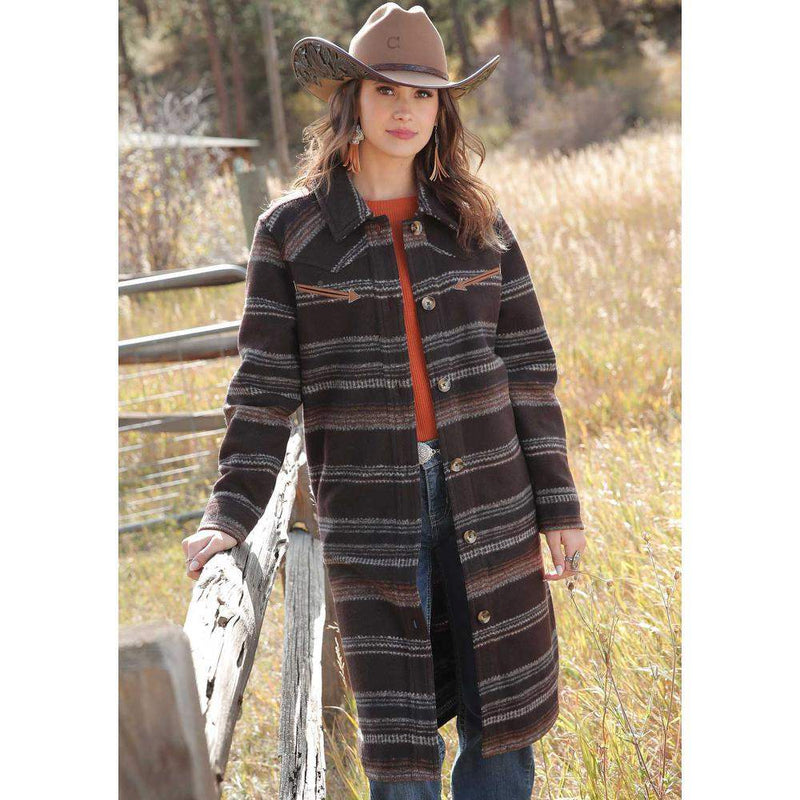 Women's Brown Sweater Duster