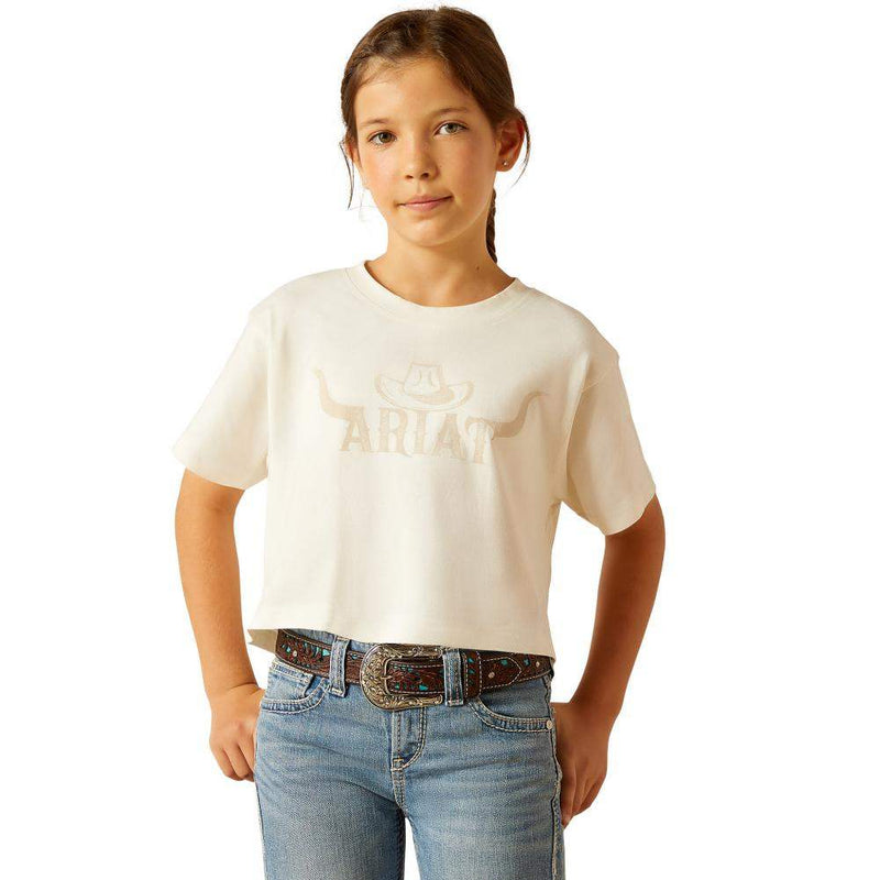 Girl's Wild Hat Coconut Milk Tee