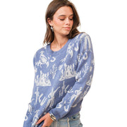 Women's Western Motif Pullover