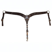 2in Contoured Tapered Walnut Floral Breast Collar