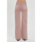 Women's Mauve Wide Leg Pants