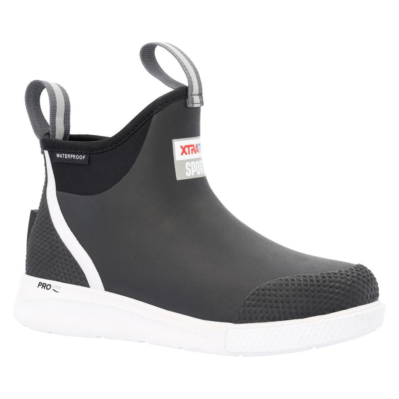 Women`s Black Sport 6In Ankle Deck Boot