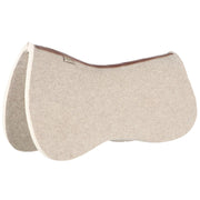 1in Contoured Butterfly Barrel Racer Natural Felt Under Pad