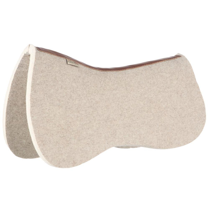 1in Contoured Butterfly Barrel Racer Natural Felt Under Pad