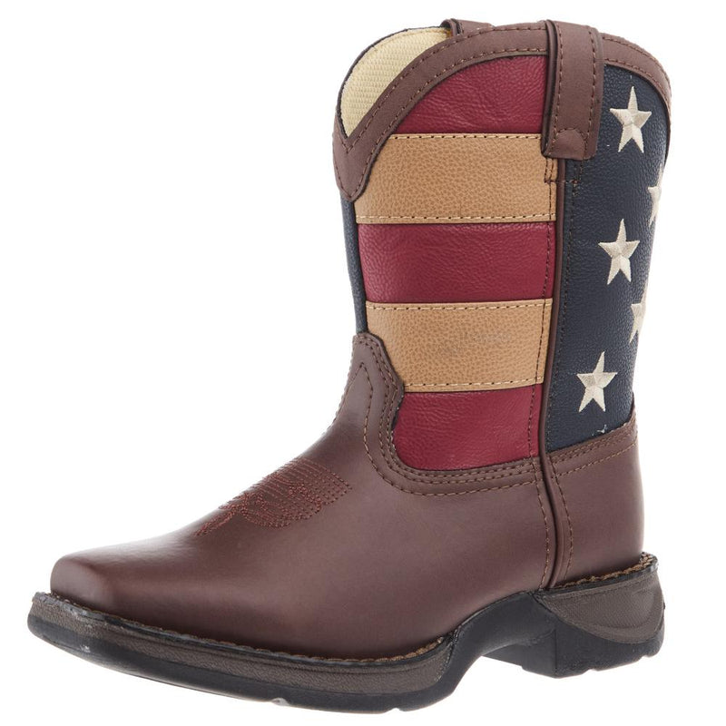 Kids Lil 8in Patriotic Pull on Boot
