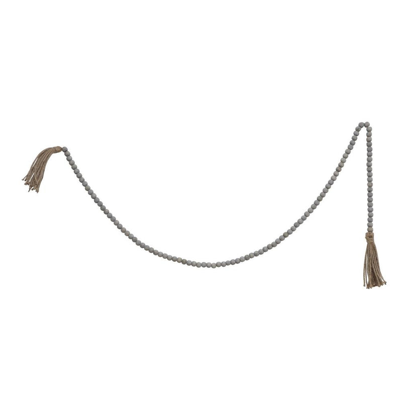 Jute and Wood Bead Garland