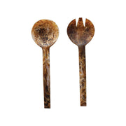 Resin Marble Brown Salad Servers