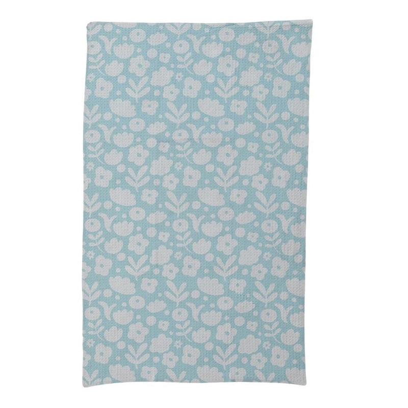 Floral Print Micro Tea Towel