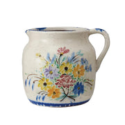 Terra Cotta Floral Pitcher