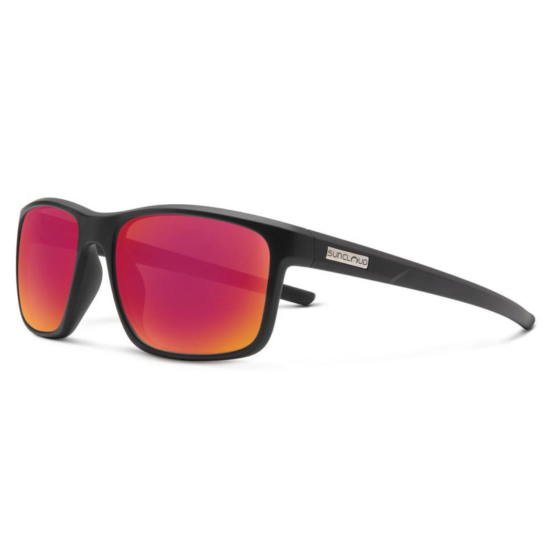 Respek Matte Black/Polar Red Mirror Sunglasses