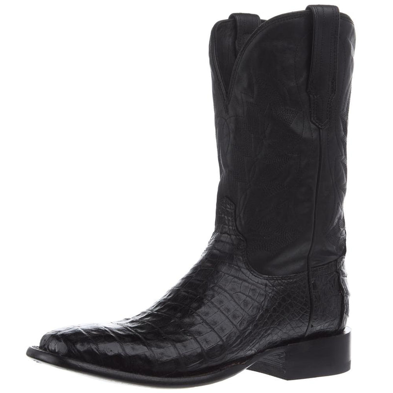 Men`s William Midnight Caiman Vamp 12In Bovine Midnight Top Boot