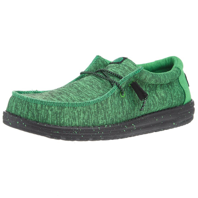 Men`s Green Wally Sport Knit Casual Shoe