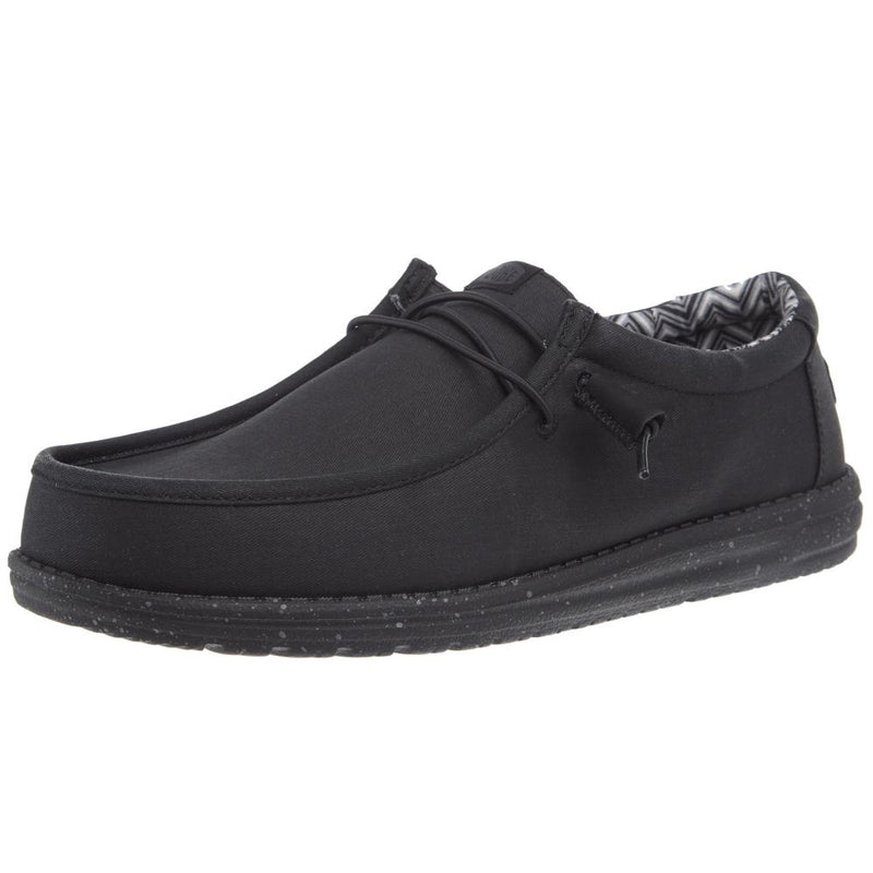 Men's Wally Black on Black Wide Width Casual Shoe