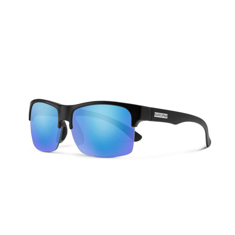Rambler Lite Matte Black/Polarized Mirror Blue Sunglasses