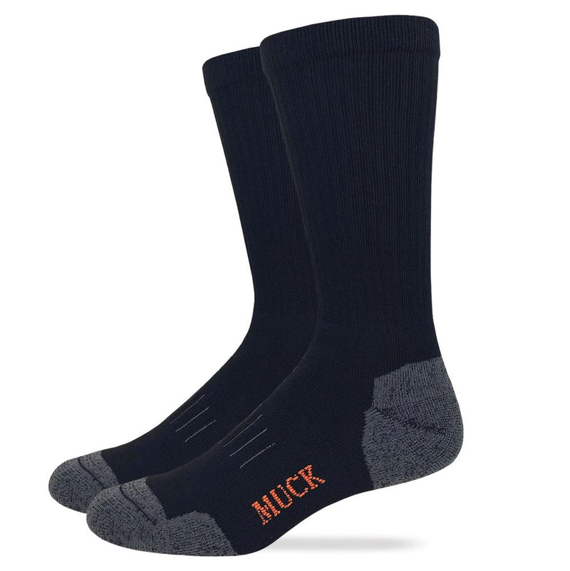 Muck Unisex Black Ultra-Dri Crew Sock 2 Pack LARGE