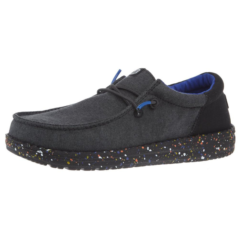 Wally Youth Funk Splatter Black Casual Shoe