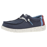Youth Wally Break Day Navy Casual Shoe