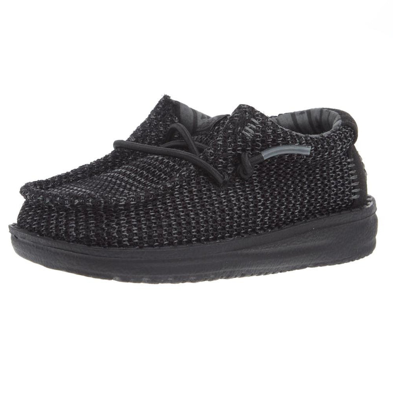 Wally Toddler Stretch Mesh Black on Black