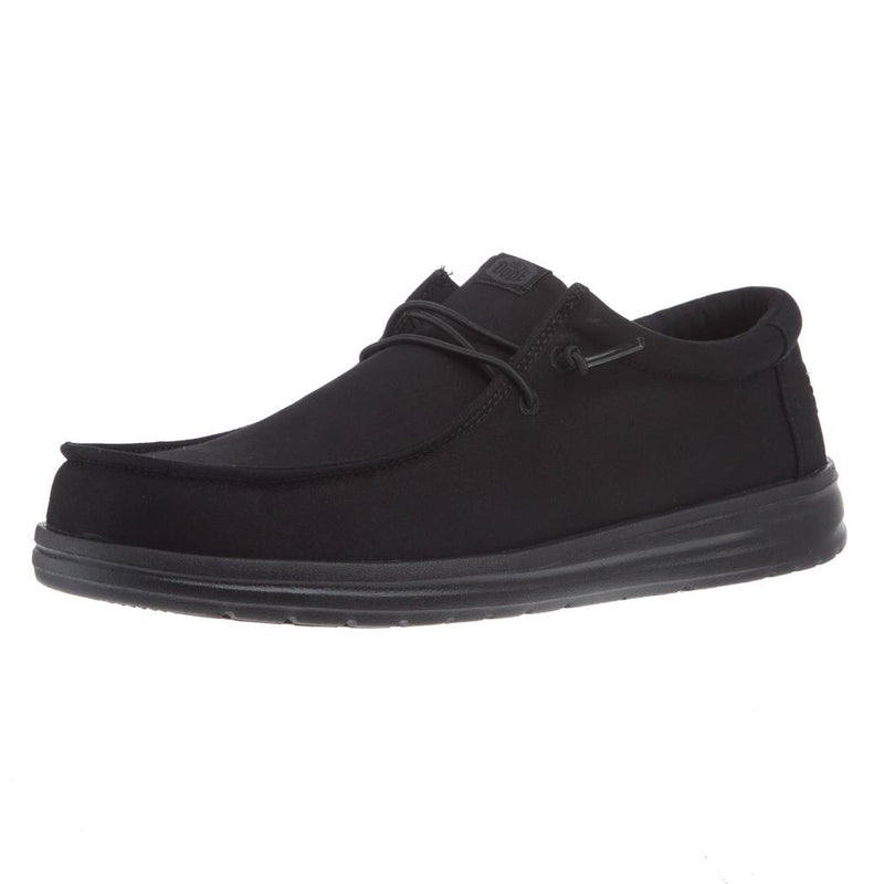 Men's Triple Black Wally Work Casual Shoe