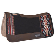 Ranahan Black Aztec Blanket Top Felt Saddle Pad