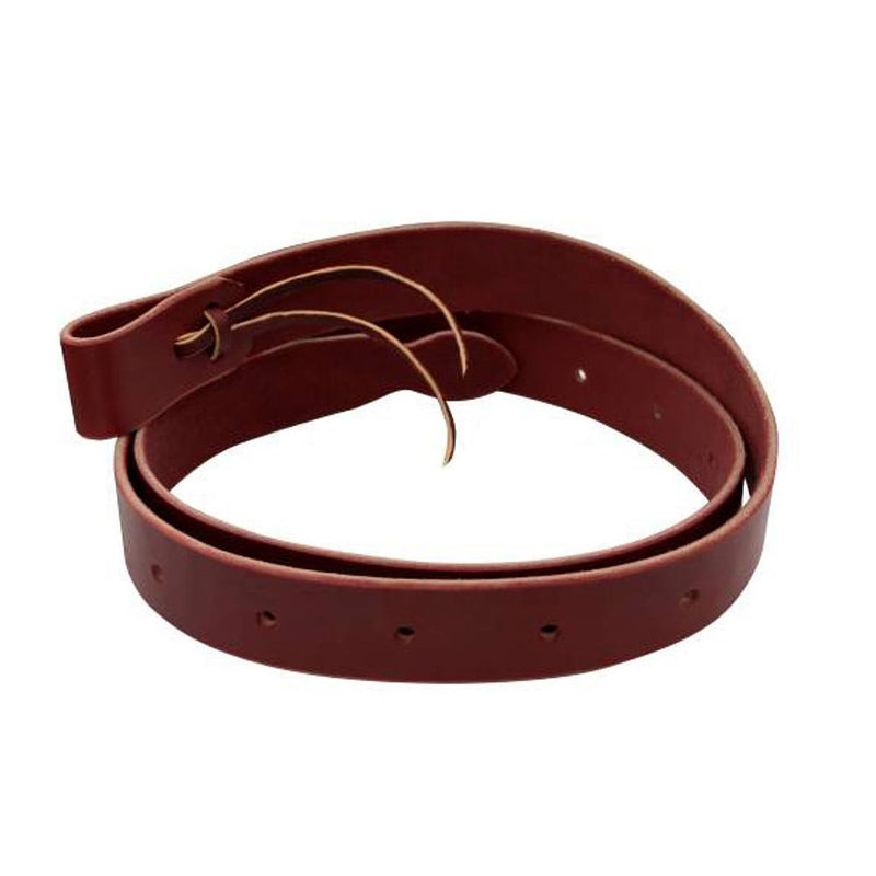 Burgundy Leather Tie Strap