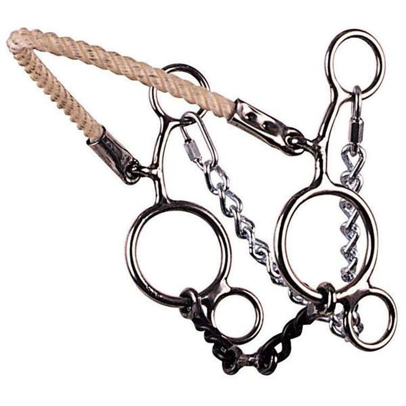 Hodges Futurity Twisted Wire Dog Bone Combo Gag Bit