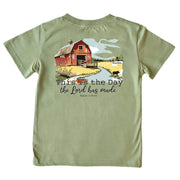 Youth This is The Day The Lord Made Olive Tee