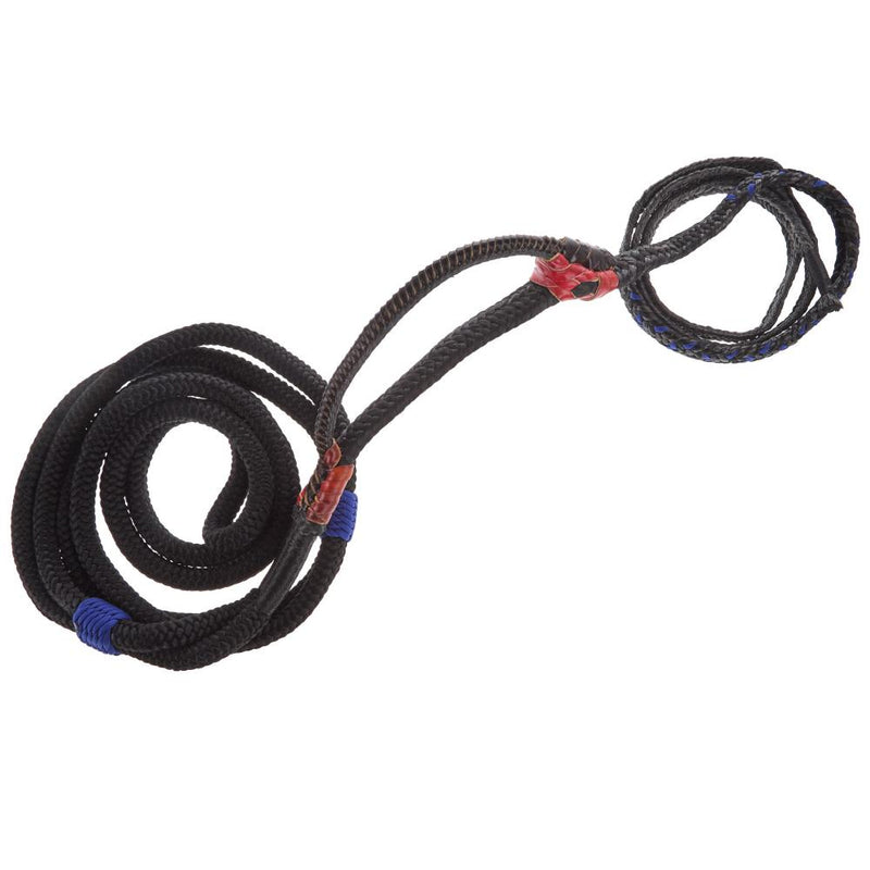 Brazilian Right Handed 5/8" Double Braid Black and Royal Blue Steer Bull Rope
