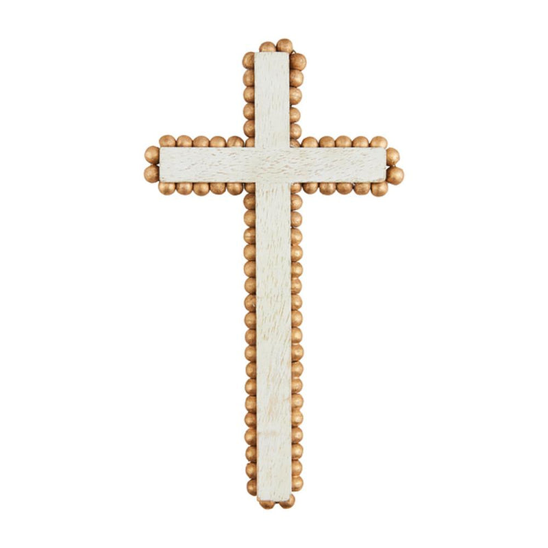 Medium Gold Beaded Cross Sitter