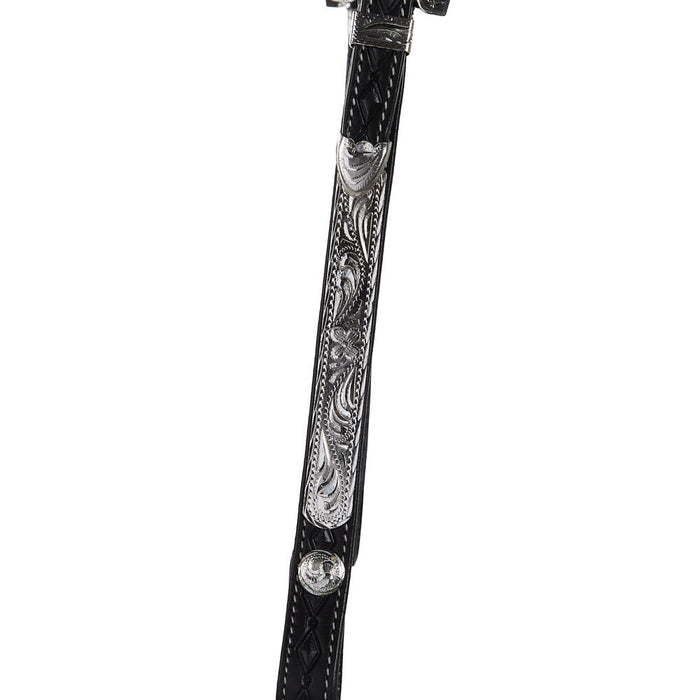 NRS Black Diamond Tooled Double Ear Show Headstall