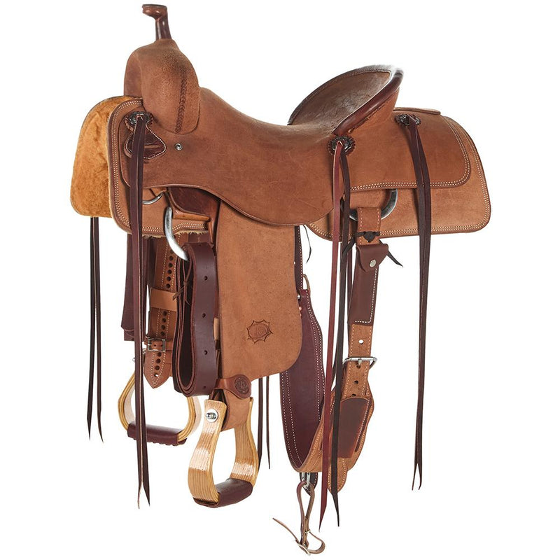 Competitor Series Heavy Oil Roughout Ranch Cutter Saddle with Pencil Roll