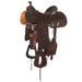 Competitor Series Chocolate Roughout Team Roping Saddle