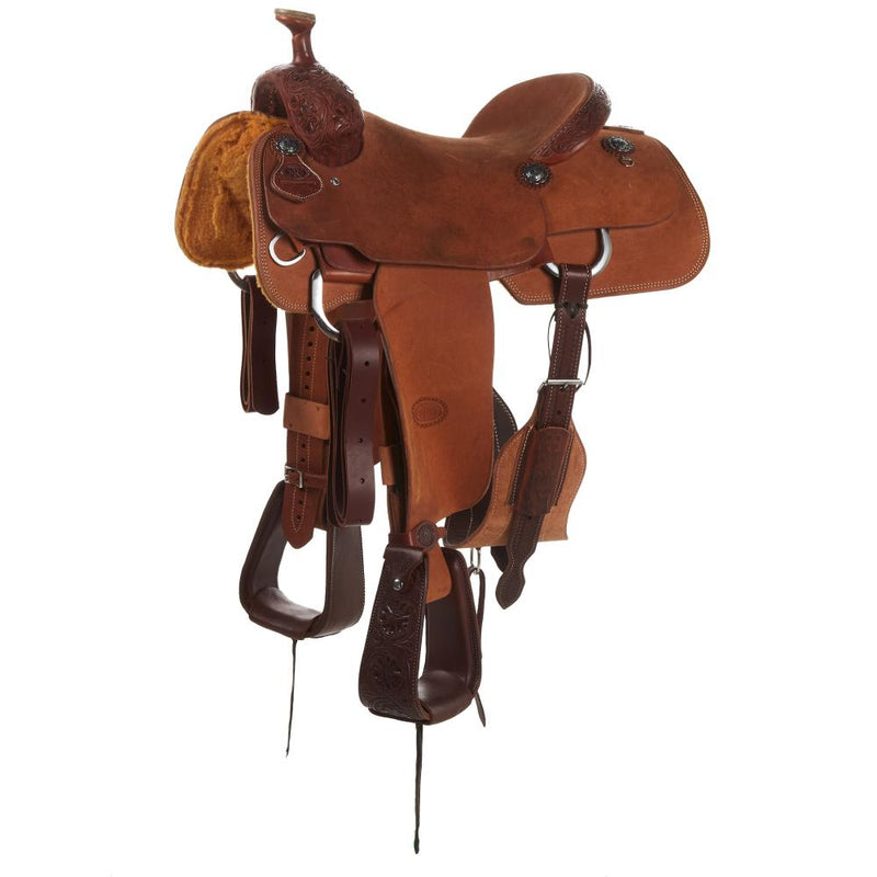 Competitor Series Heavy Oil 1/8 Breed Cali Rose Team Roping Saddle