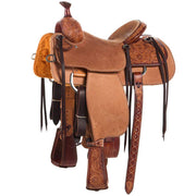 Natural 1/4 Breed Mountain Daisy Team Roping Saddle