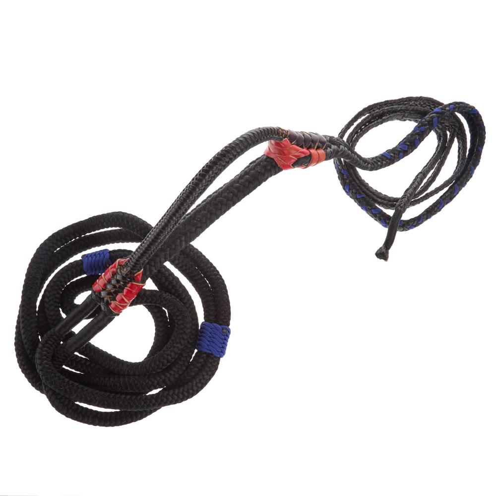 Mx Bull Ropes Brazilian Left Handed 5/8 Double Braid Black and Royal B