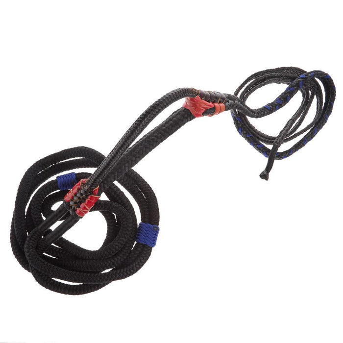 Brazilian Left Handed 5/8 Double Braid Black and Royal Blue Junior Bull Rope