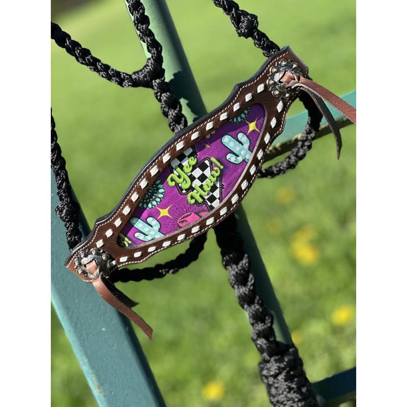 Neon Yeehaw Bronc Noseband Halter