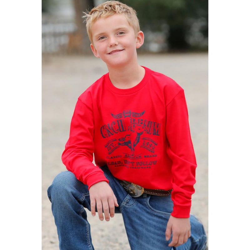 Boys Lead Don`t Follow Long Sleeve Tee