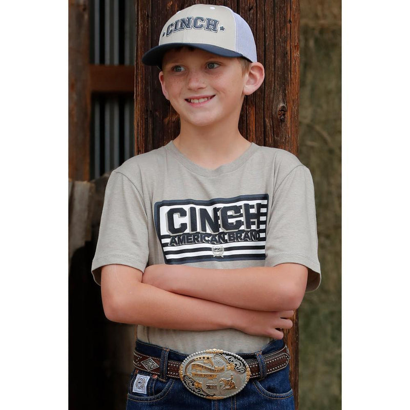 Boys Khaki Logo Tee
