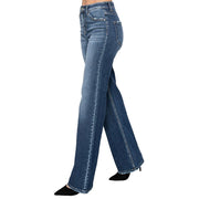 Dark High Rise Straight Jeans