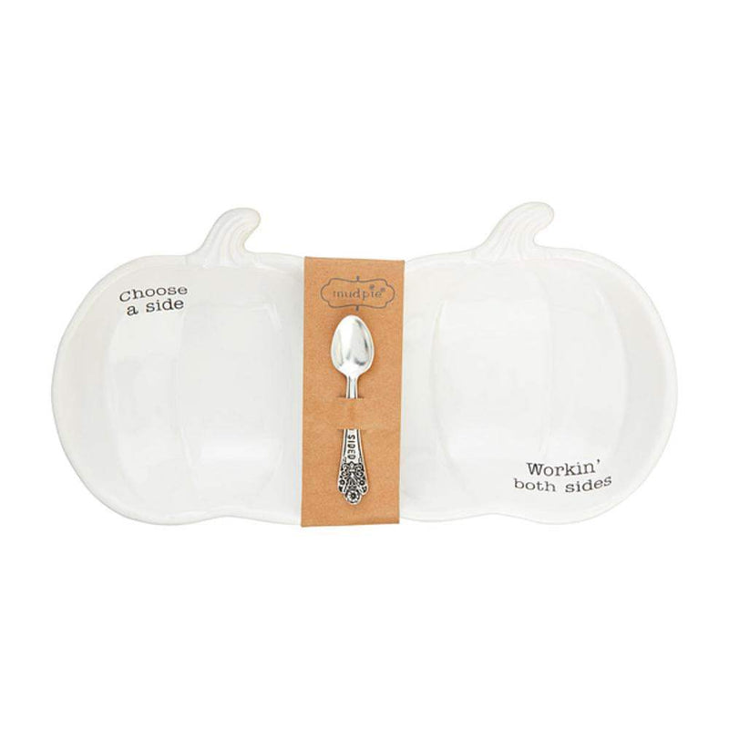Pumpkin Double Serving Dish