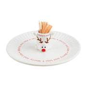Reindeer Toothpick with Plate