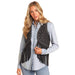 n Women's Black Studded Fringe Vest
