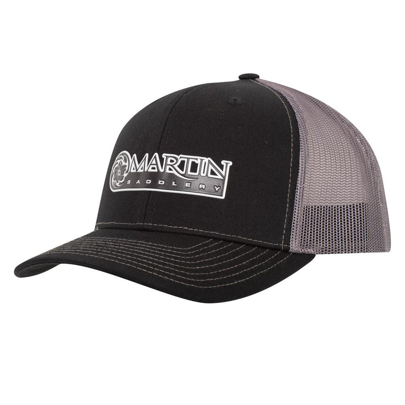 Black Charcoal Large Patch Logo Cap