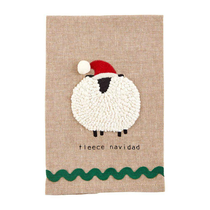 Fleece Navidad Pom Towel
