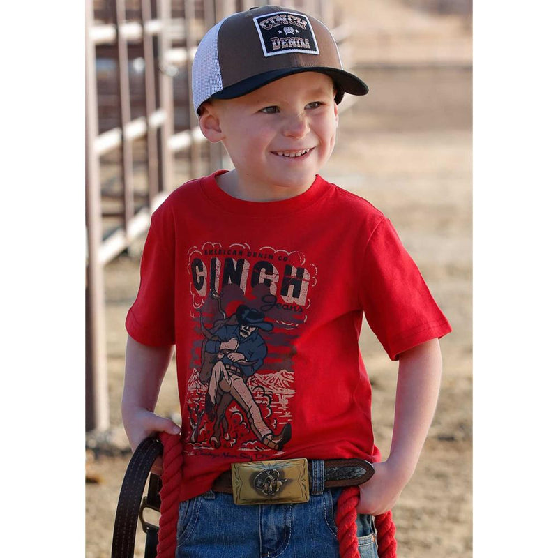 Boys Red Short Sleeve Tee