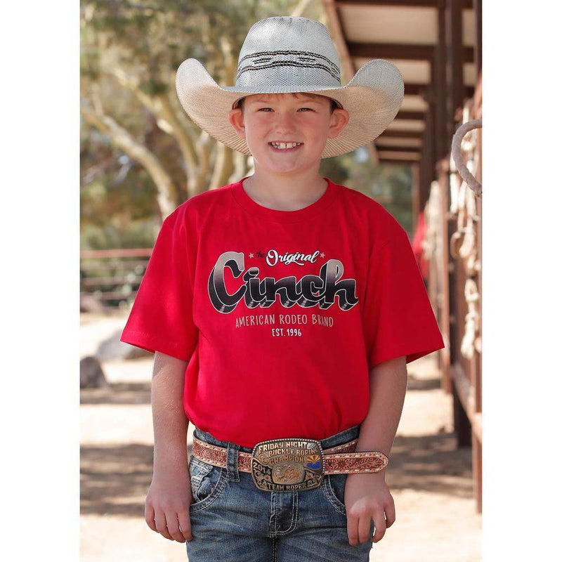 Boys Red Logo Tee