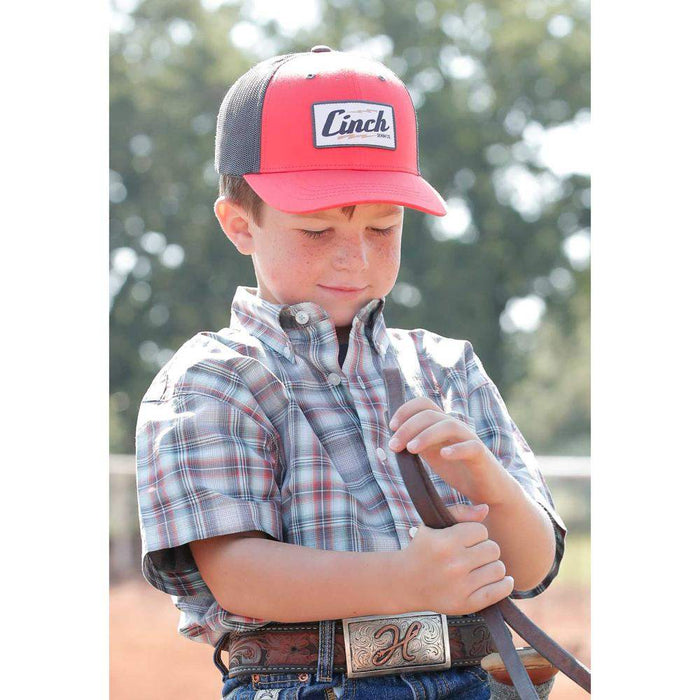 Boys Red Trucker Cap